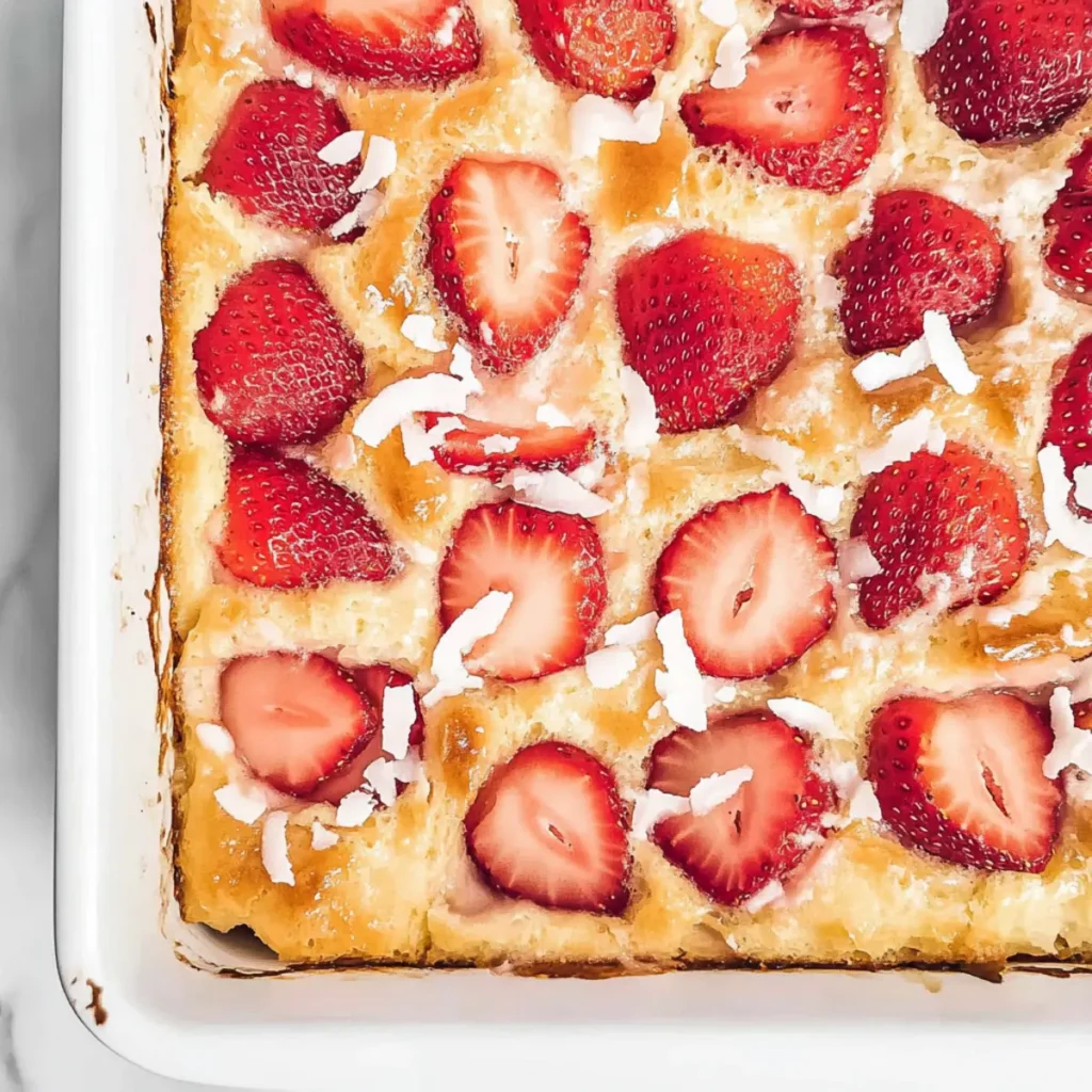 Strawberry & Coconut Breakfast Casserole to Brighten Mornings