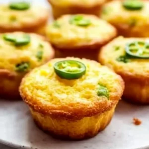 Jalapeño Cheddar Cornbread Muffins