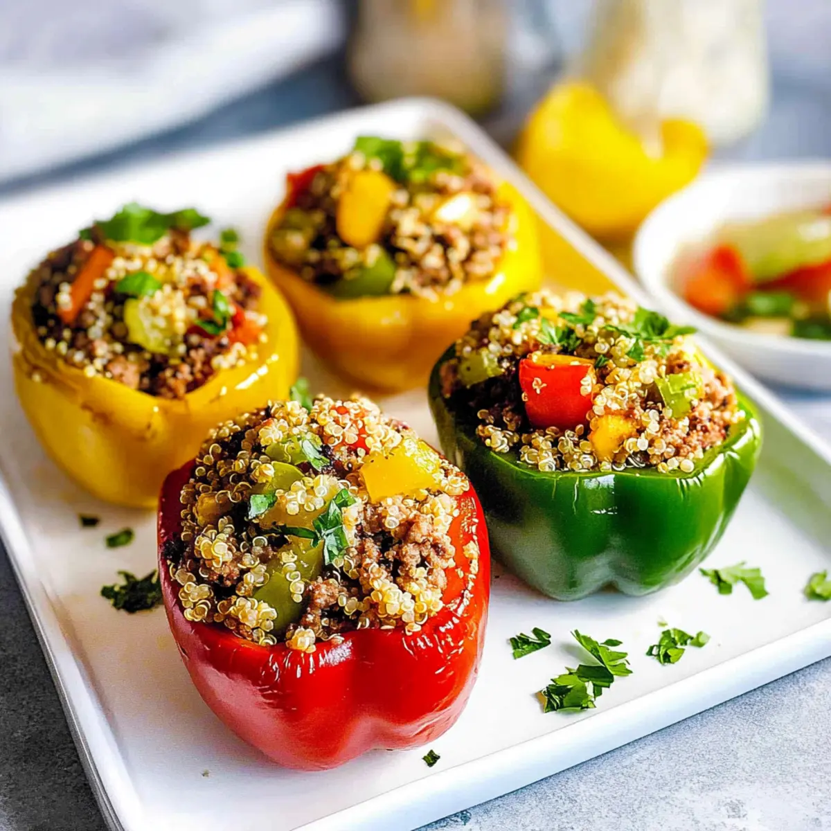 Ground Turkey Stuffed Peppers