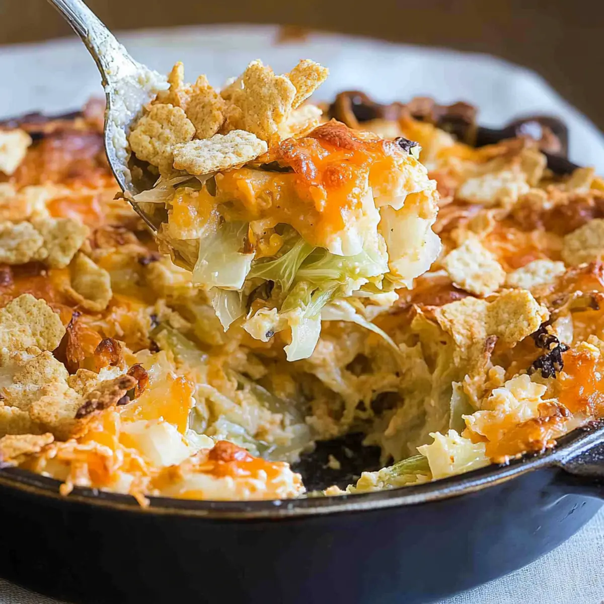 Cheesy Cabbage Casserole