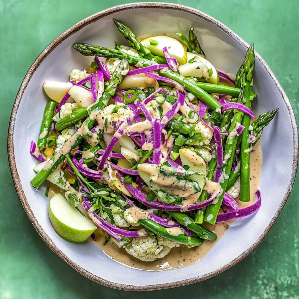 Shaved Spring Vegetable and Apple Salad for a Fresh Kick