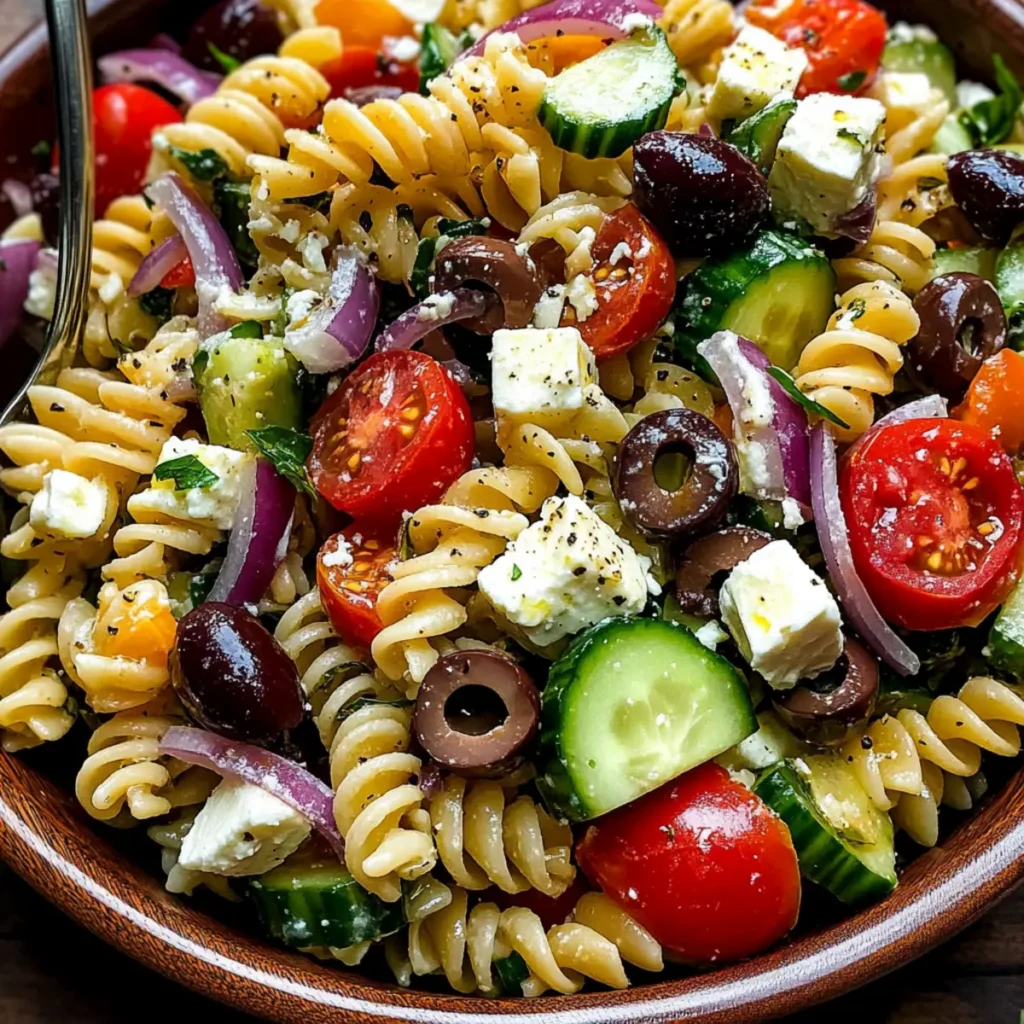 Easy Greek Pasta Salad