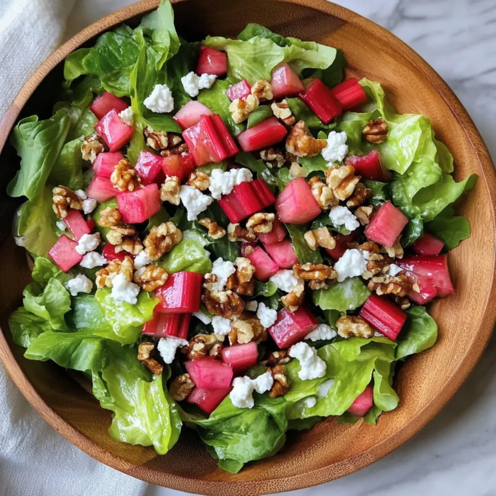 Fresh Roasted Rhubarb Salad for a Bright Summer Bite