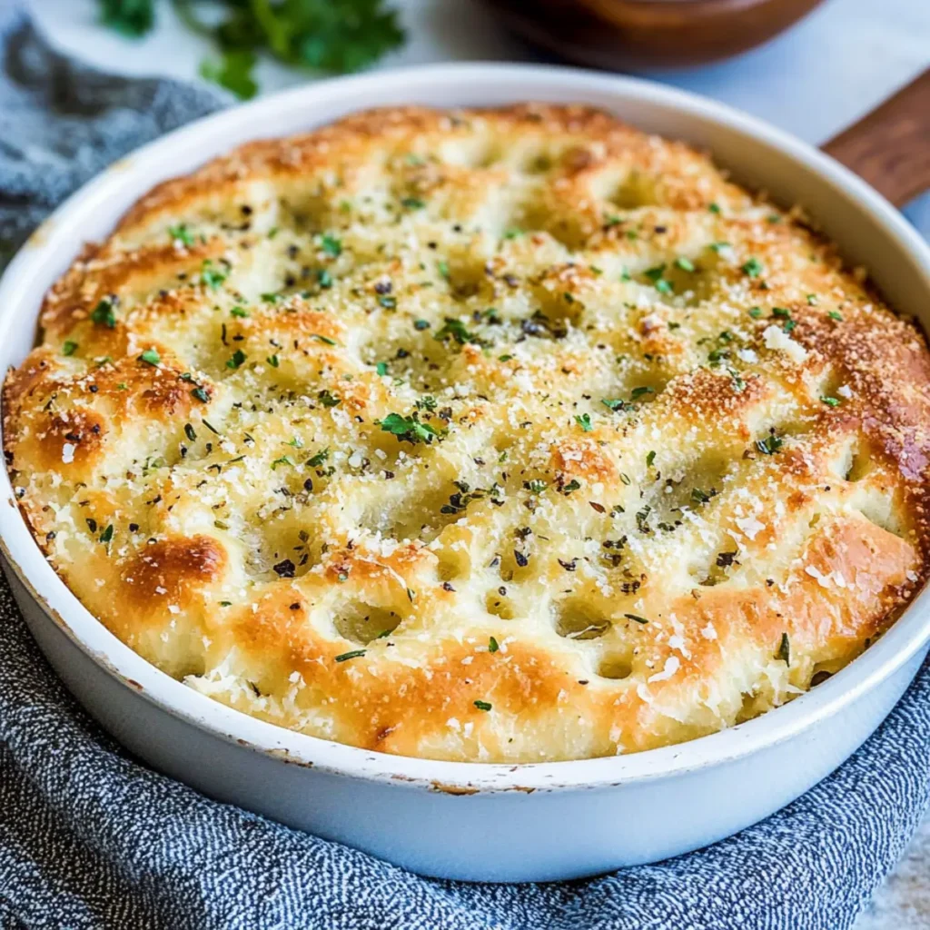 Garlic Parmesan Focaccia Bread