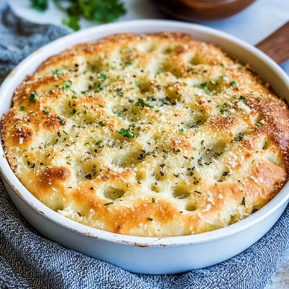 Garlic Parmesan Focaccia Bread