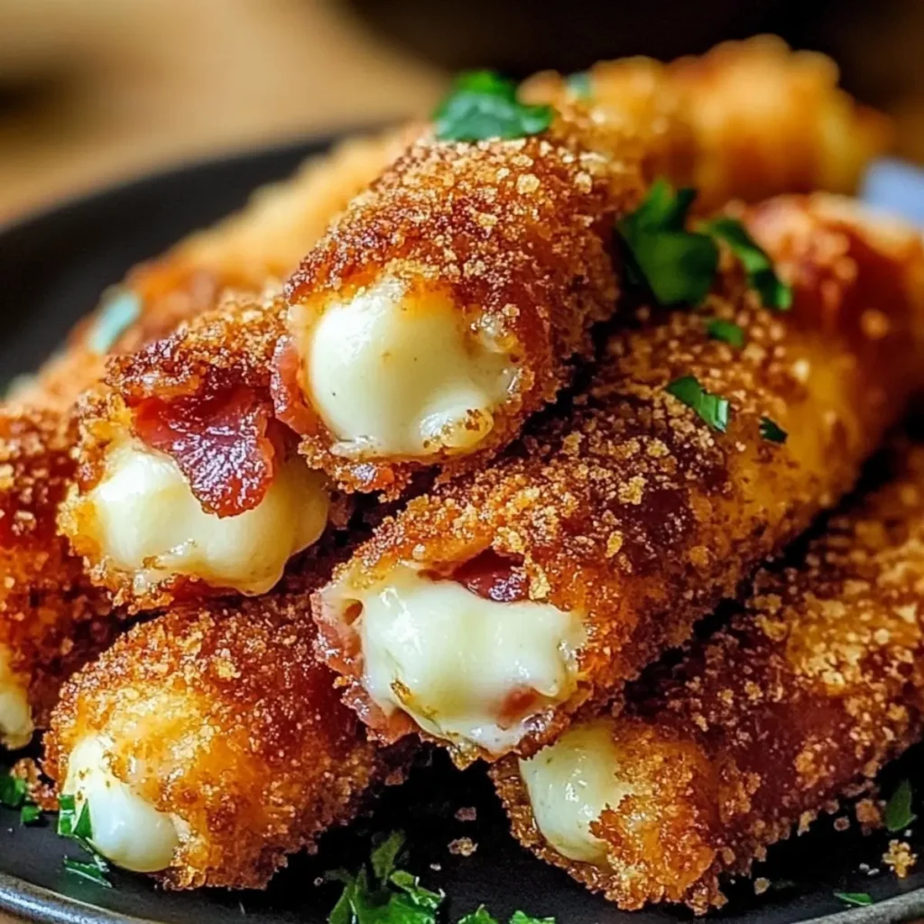 Crispy Spicy Nashville Bacon Mozzarella Sticks You’ll Love