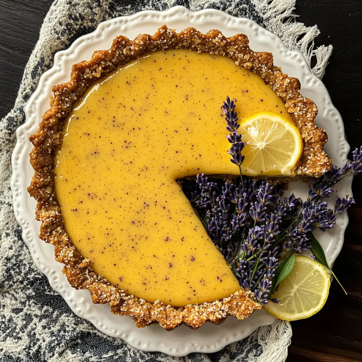 Lavender Lemon Easter Tart