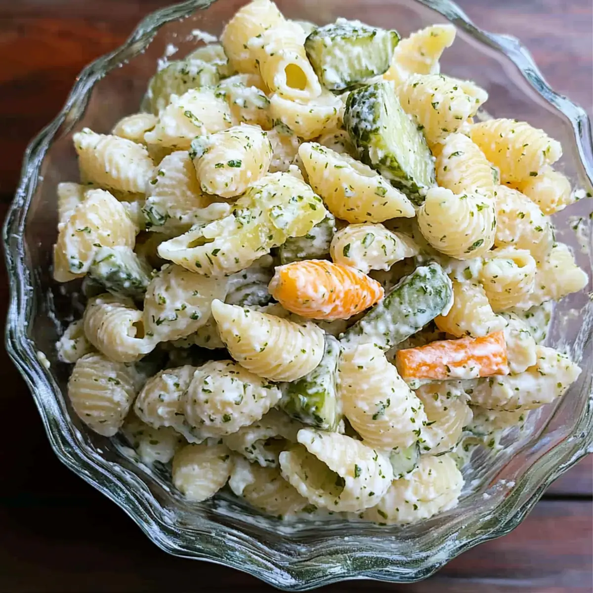 Dill Pickle Pasta Salad