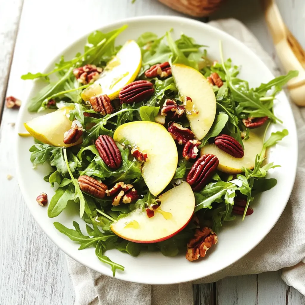 Apple Pecan Arugula Salad