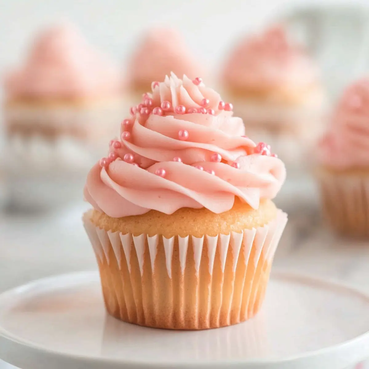 Pink Champagne Cupcakes