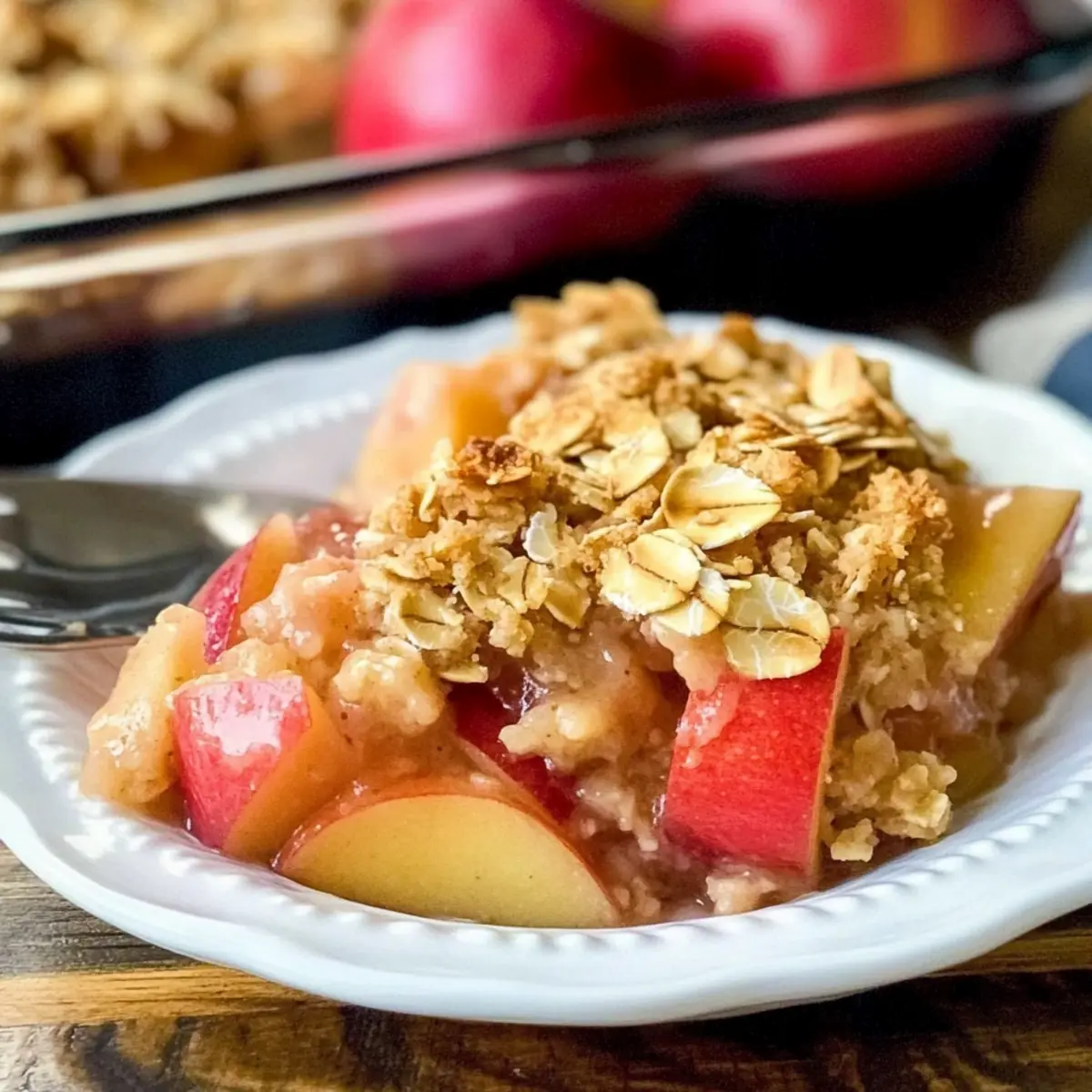 Apple Rhubarb Crumble