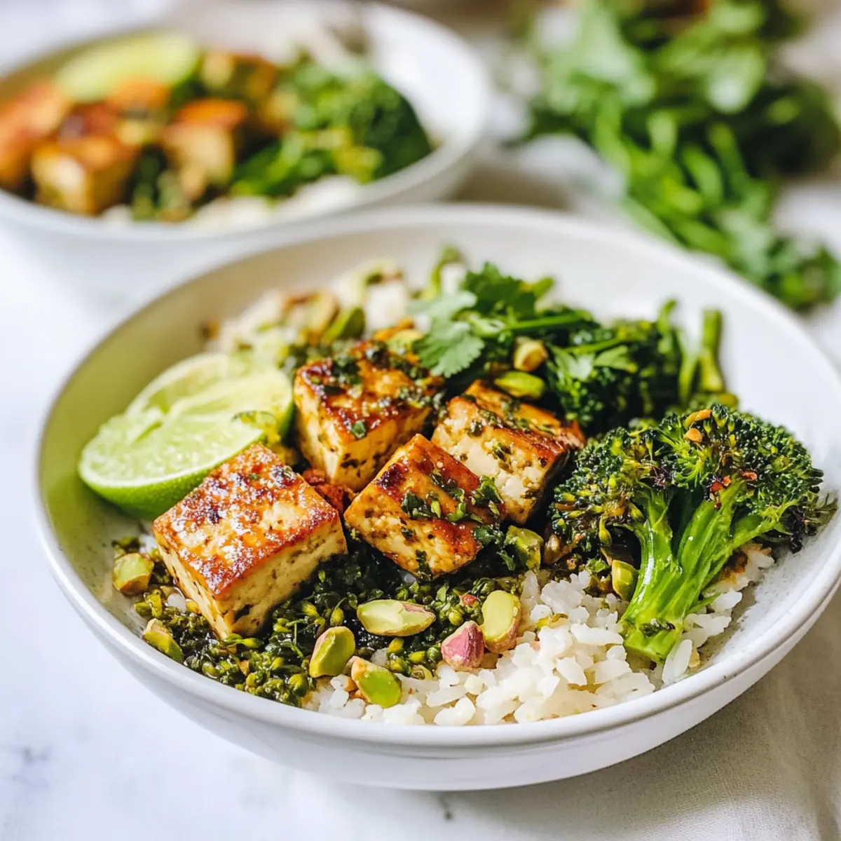Cilantro Lime Tofu Bowls