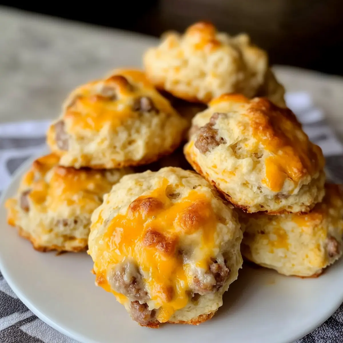 Cheddar Sausage Biscuits