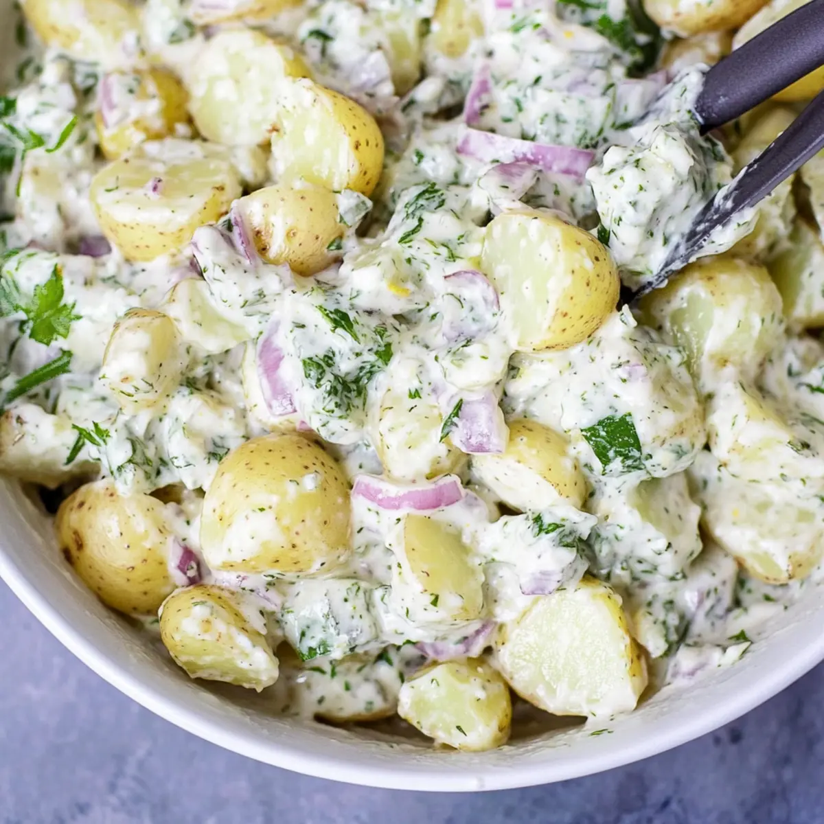 Vegan Tzatziki Potato Salad