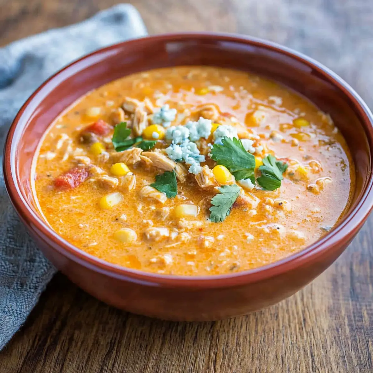 Slow Cooker Buffalo Chicken Chili