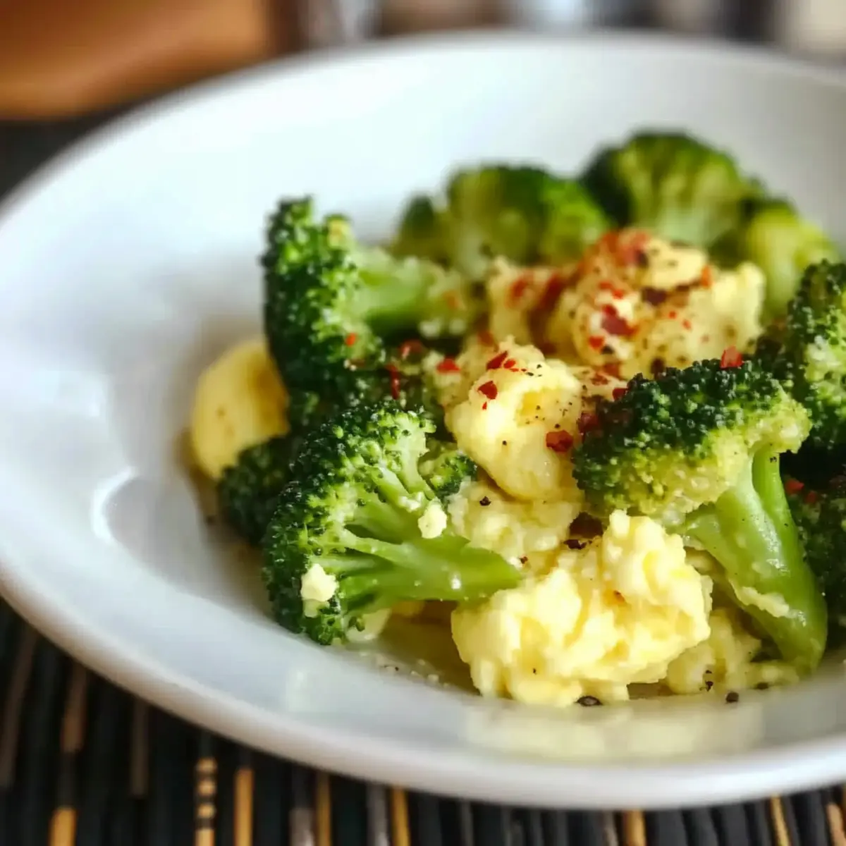 Broccoli with Scrambled Eggs