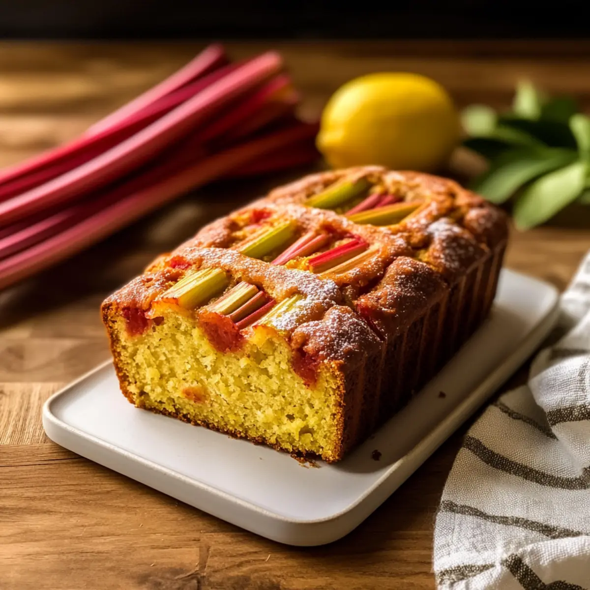 Lemon Rhubarb Bread