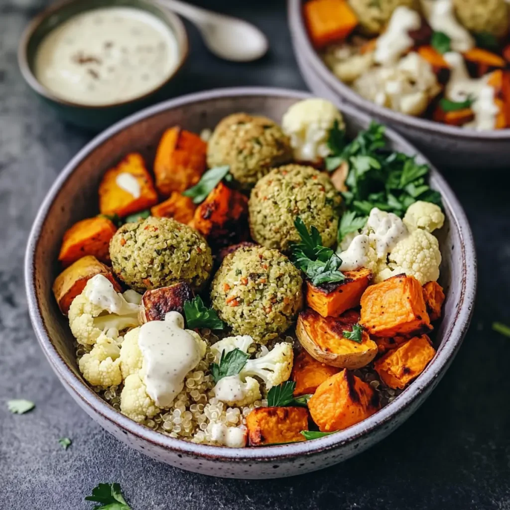 Irresistible Baked Falafel Bowls for a Flavorful Vegan Feast