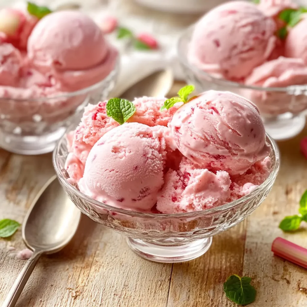 Deliciously Creamy Rhubarb Ice Cream You Can Make at Home