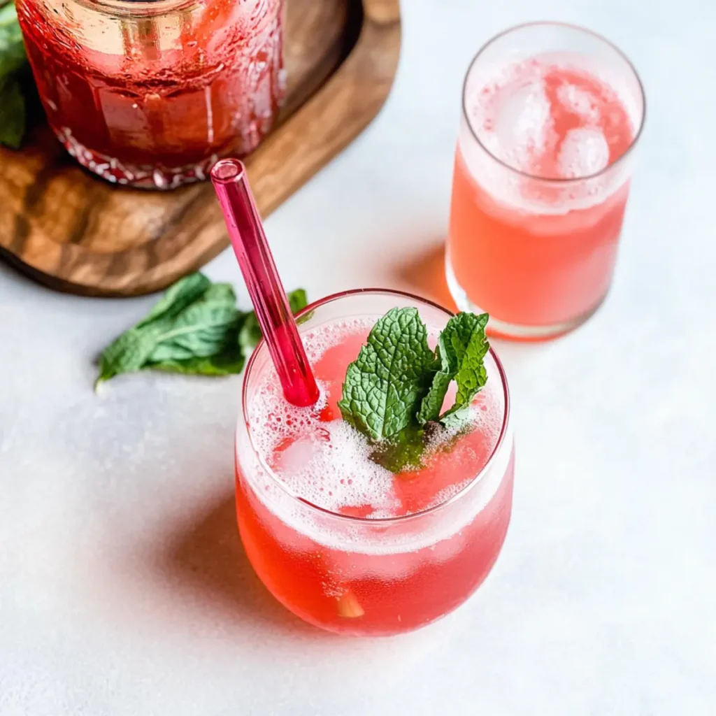 Sip into Spring with Homemade Rhubarb Shrub Bliss