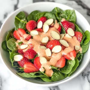 Strawberry Spinach Salad With Almonds