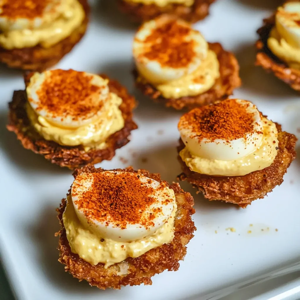 Cajun Style Fried Deviled Eggs