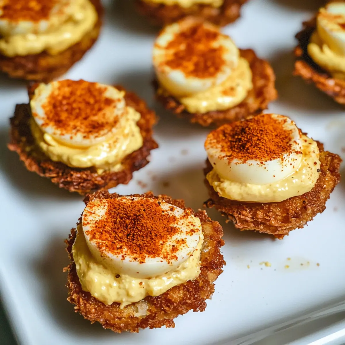 Cajun Style Fried Deviled Eggs