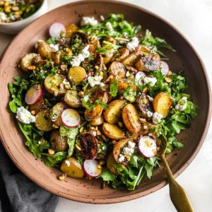 Roasted Potato Salad with Pistachio Orange Vinaigrette