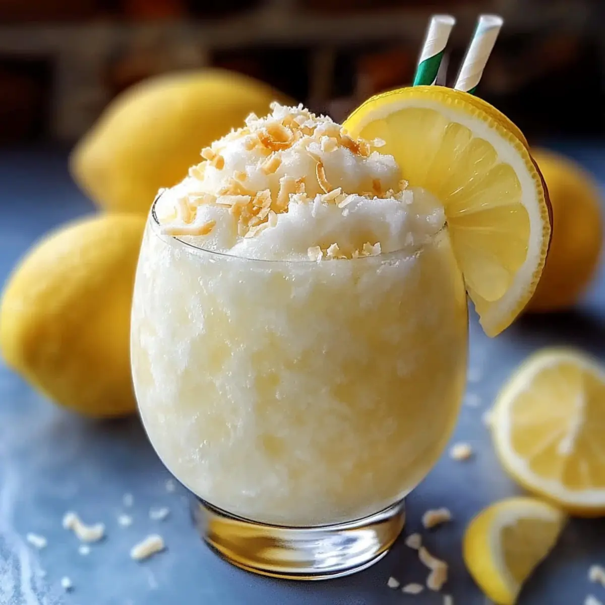 Frozen Coconut Lemonade
