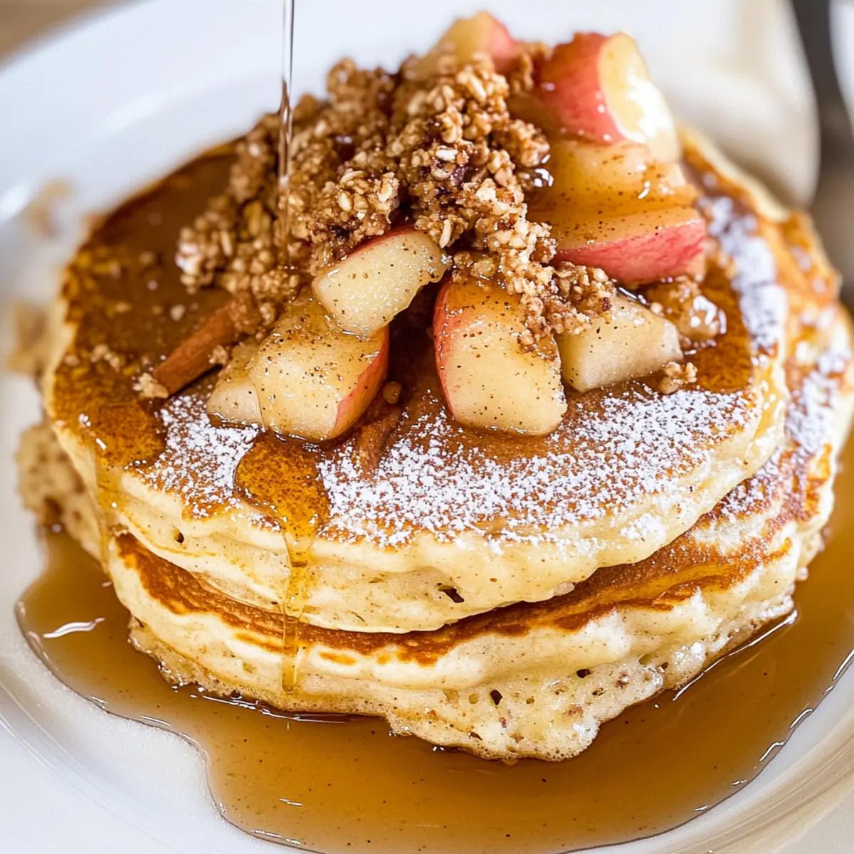Disneyland Apple Granola Pancakes