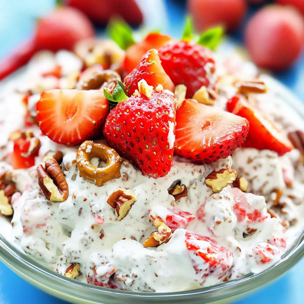 Strawberry Pecan Pretzel Salad