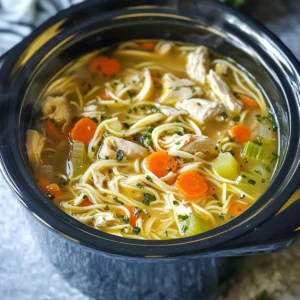 Slow Cooker Chicken Noodle Soup