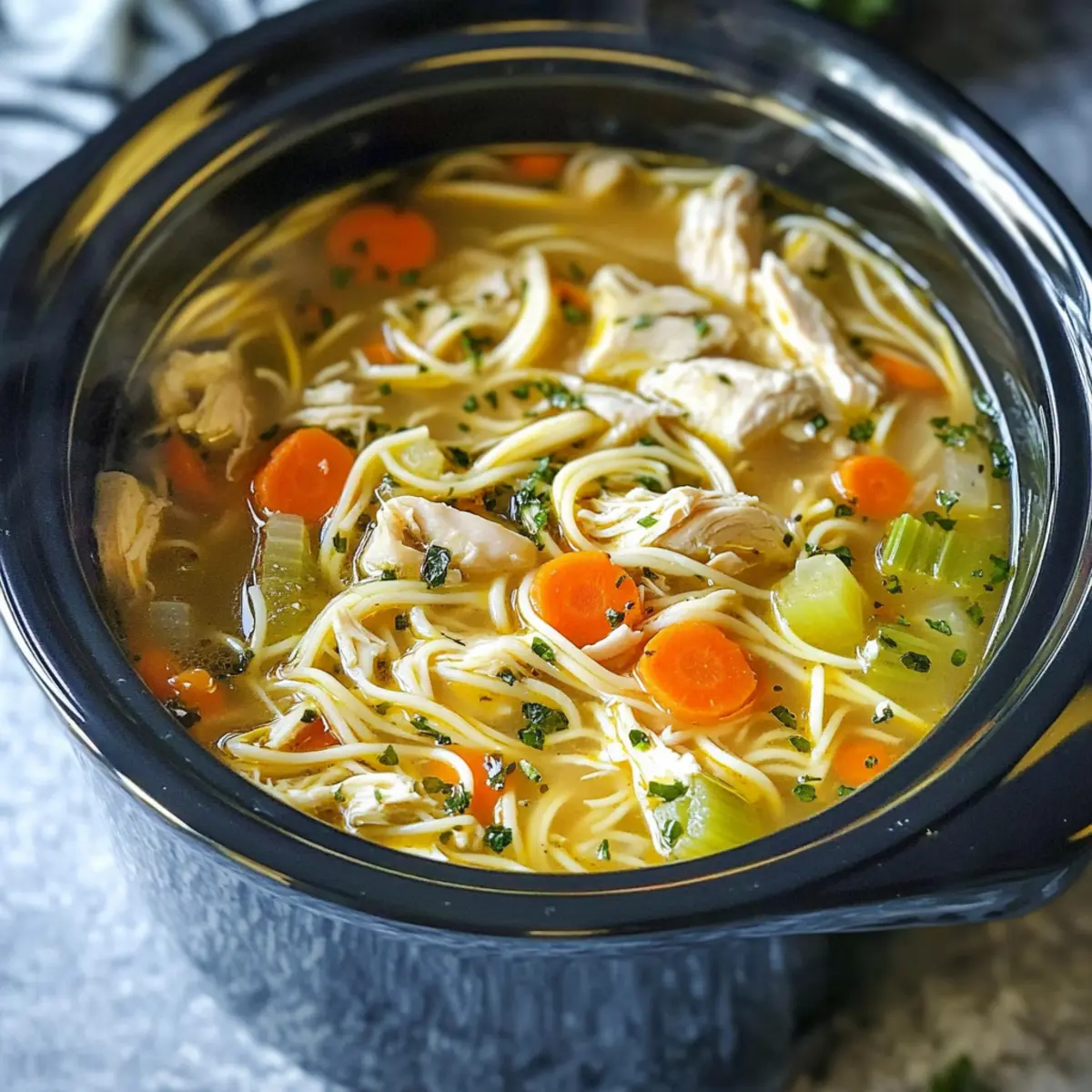 Slow Cooker Chicken Noodle Soup