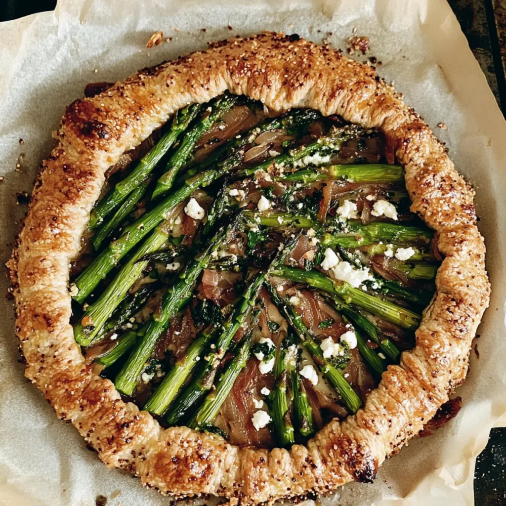 Savory Galette with Goat Cheese and Asparagus Bliss