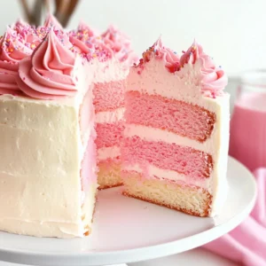 Pink Ombre Cake Recipe