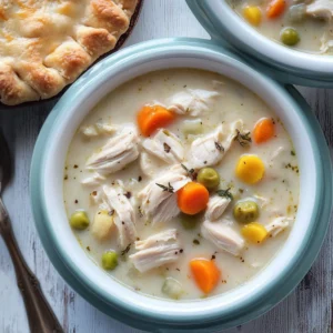 Slow Cooker Chicken Pie Soup