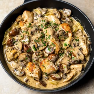 Creamy Chicken Stroganoff