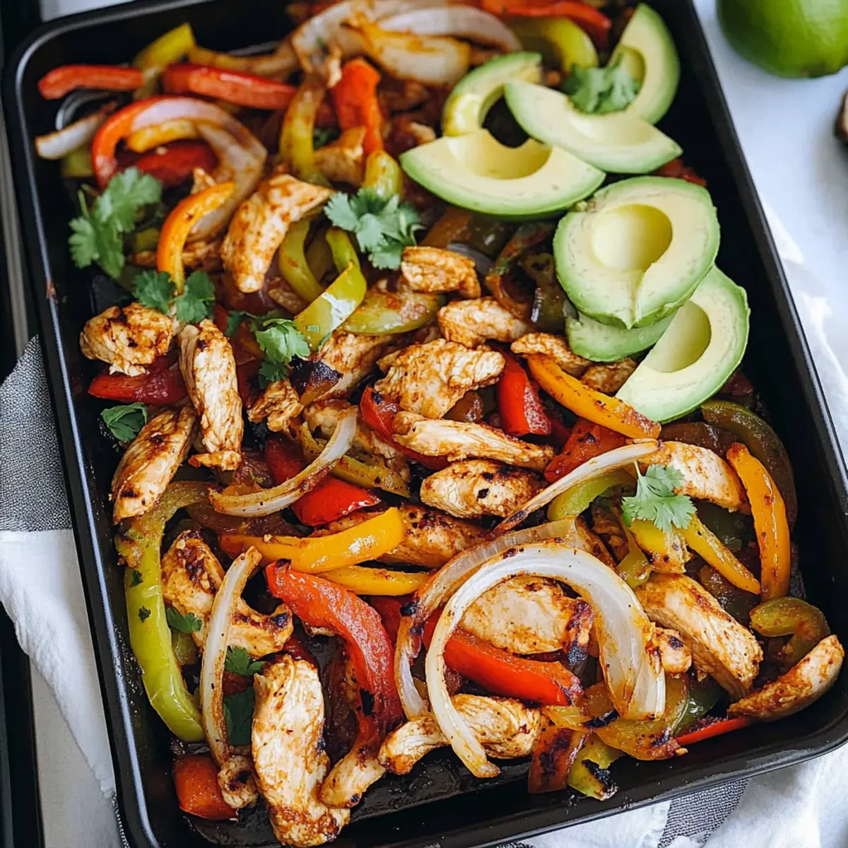 Sheet Pan Chicken Fajitas