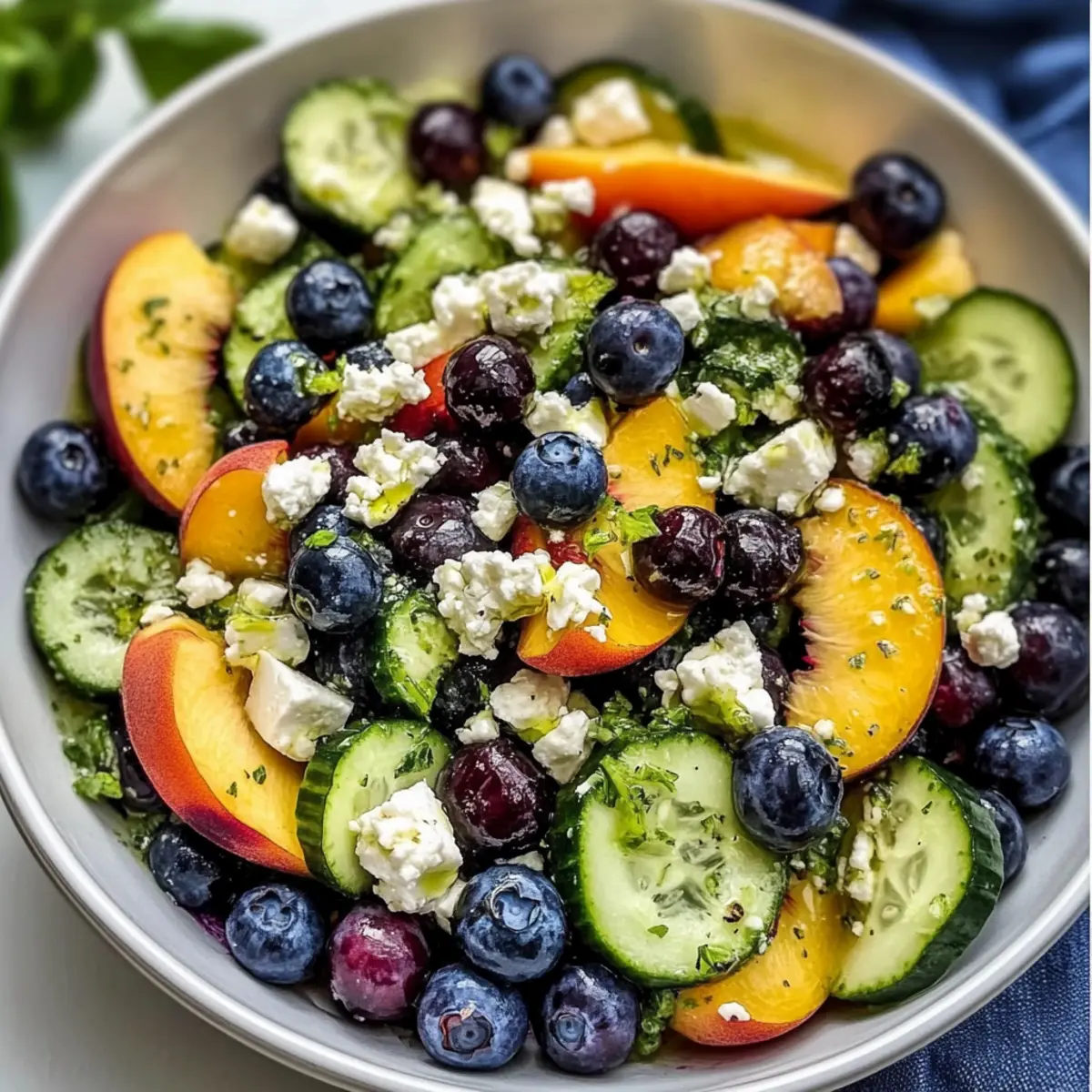 Blueberry Peach Salad