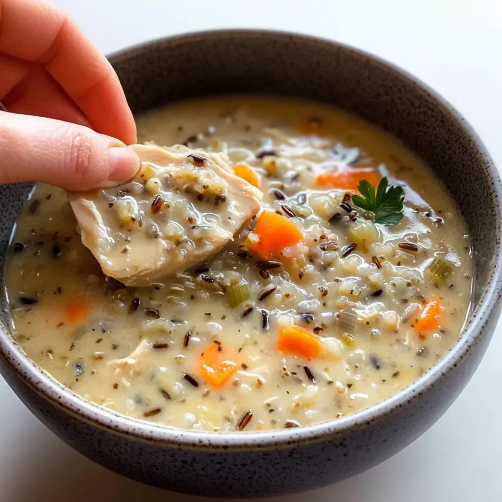 Crockpot Chicken Wild Rice Soup for Cozy Nights In