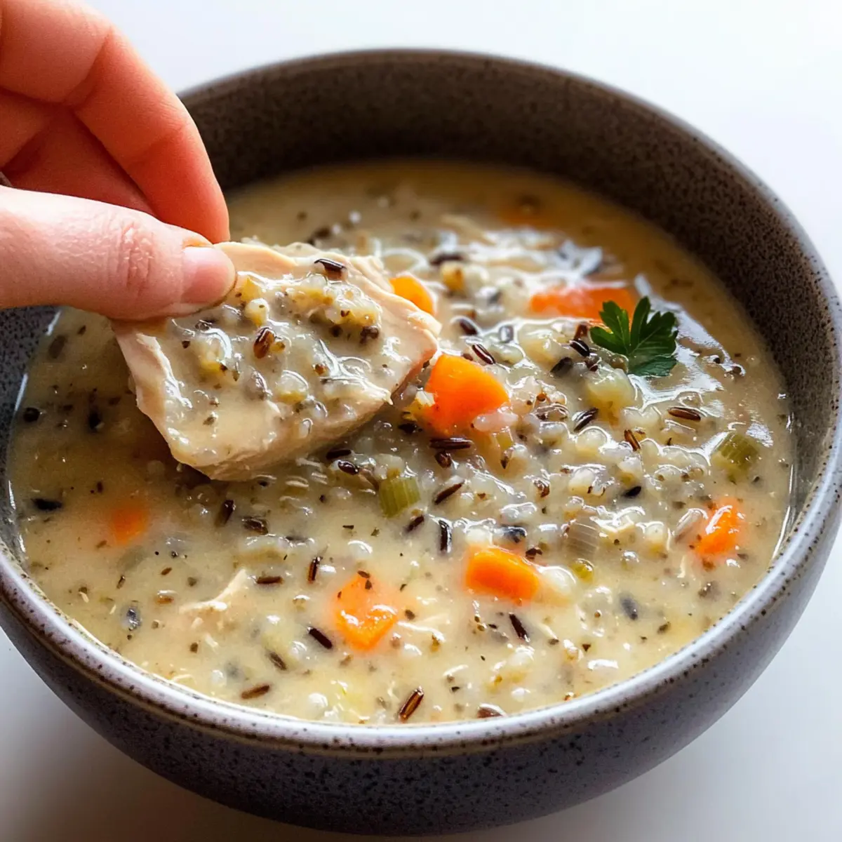 Crockpot Chicken Wild Rice Soup