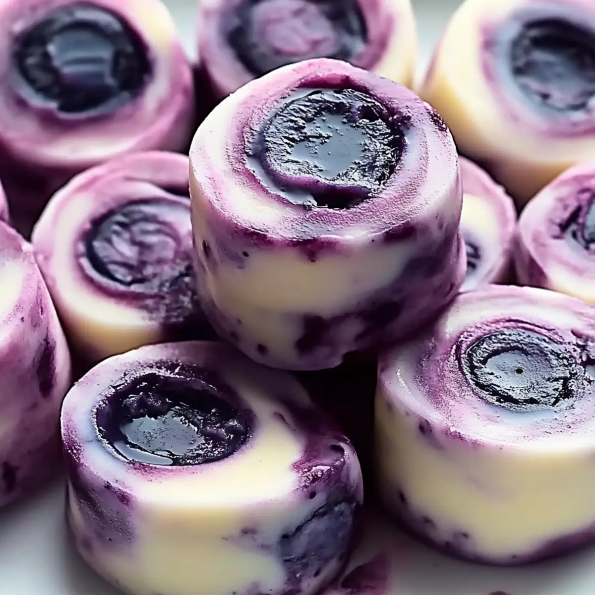Blueberry Swirl Yogurt Bites