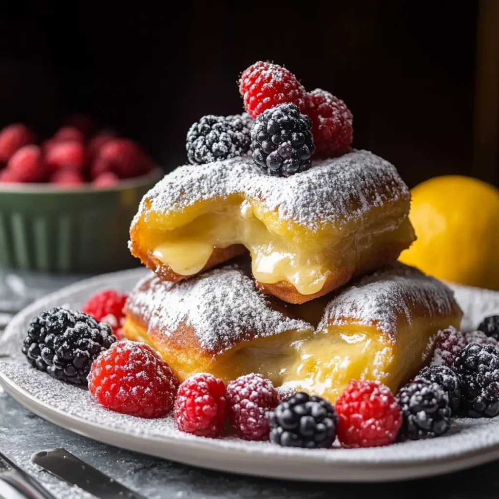 Lemon Beignets with Fresh Berries: A Bright Summer Delight