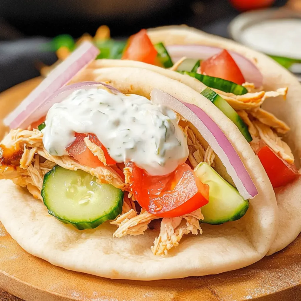 Irresistible Slow Cooker Chicken Gyros for Effortless Flavor