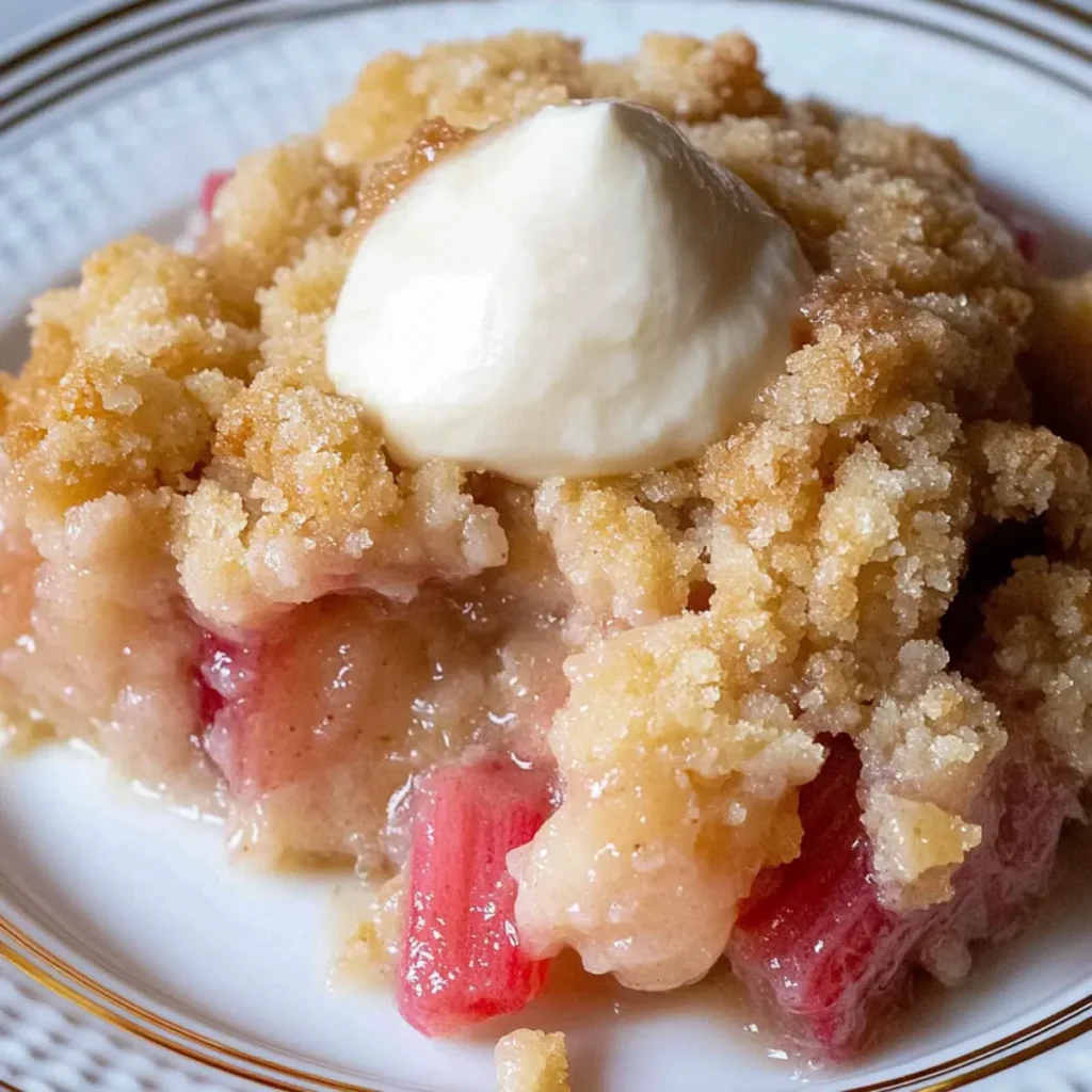 Old Fashioned Rhubarb Crumble: Sweetly Tangy Spring Treat
