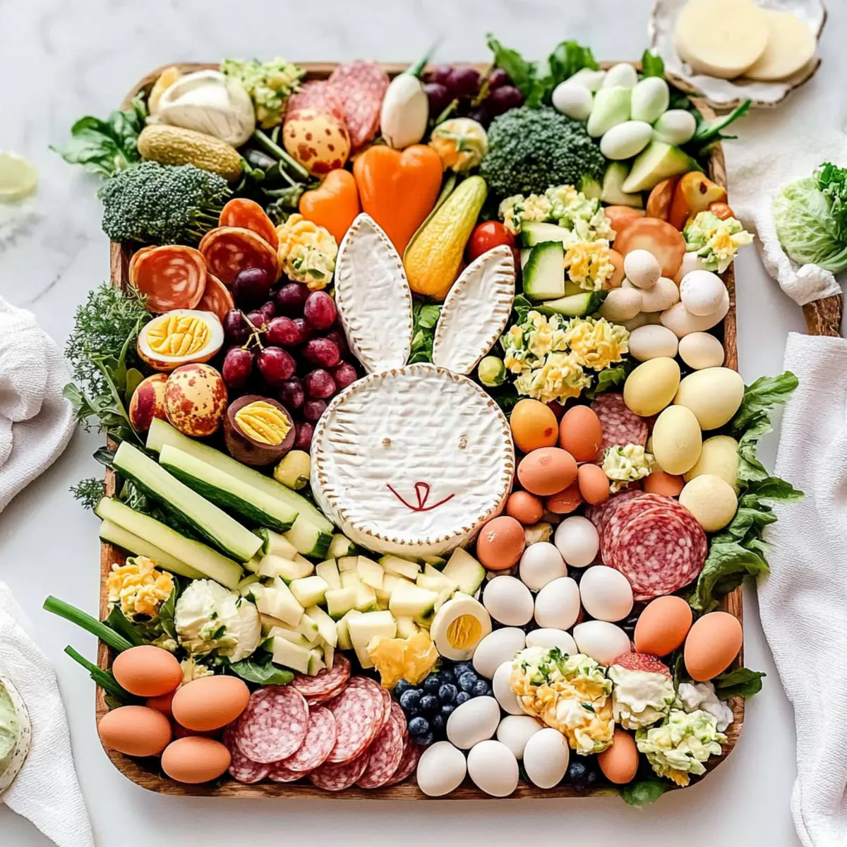 Easter Bunny Charcuterie Board