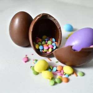 Chocolate Confetti Easter Eggs