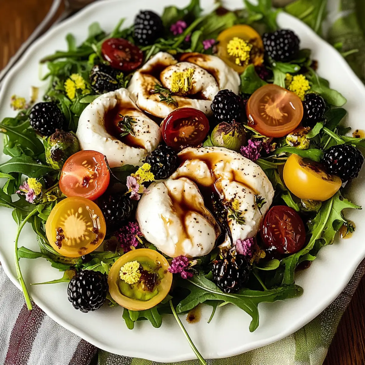 Burrata Salad with Balsamic Glaze