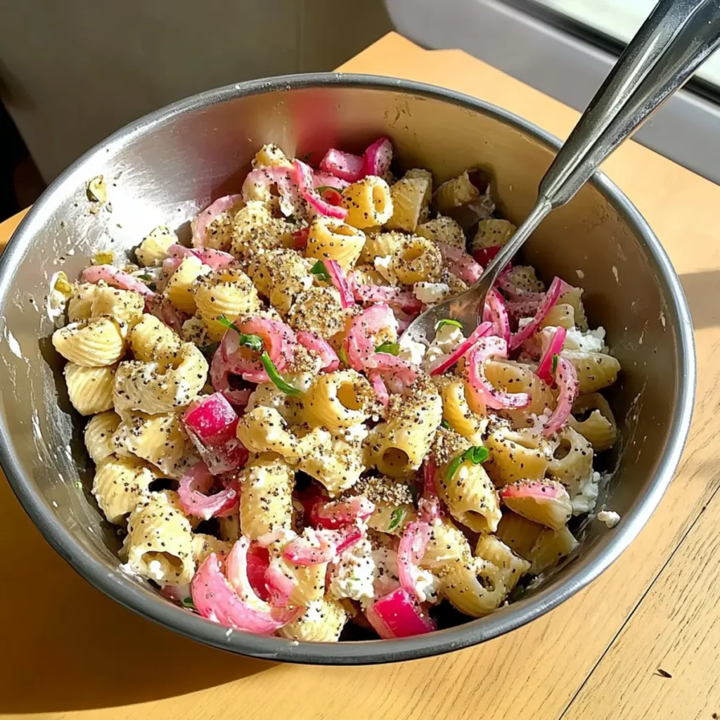 everything bagel pasta salad