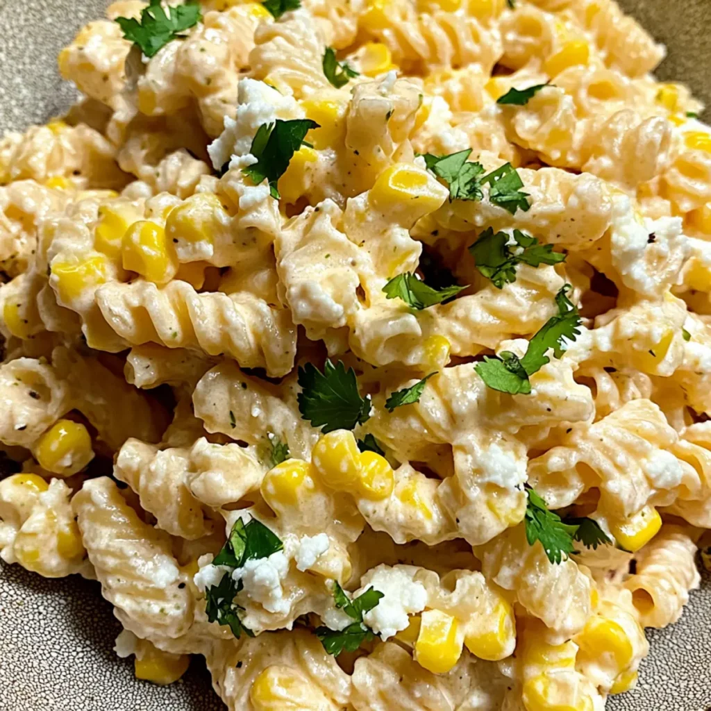 Creamy Mexican Street Corn Pasta Salad for Summer Delight